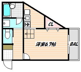 西船橋駅 徒歩9分 1階の物件間取画像